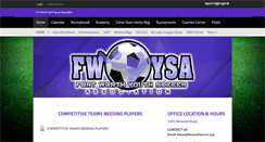 Desktop Screenshot of fwyouthsoccer.org